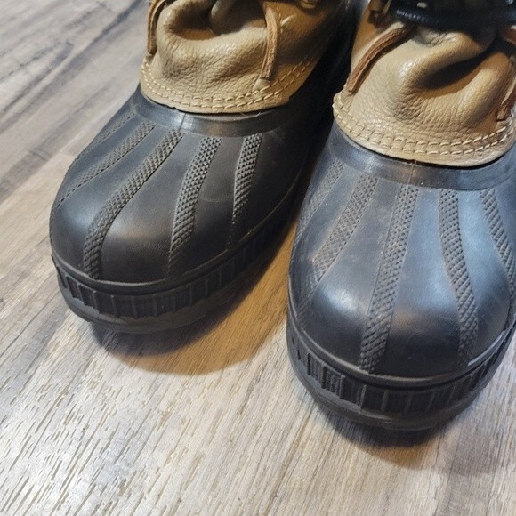 Sorel black and tan duck boots - Picture 4 of 7